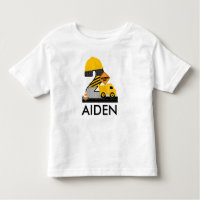 Construction Birthday Shirt, Dump Truck Age 2 Toddler T-shirt