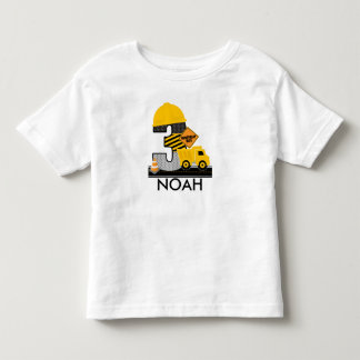 Construction Birthday Shirt, Dump Truck Age 3 Toddler T-shirt