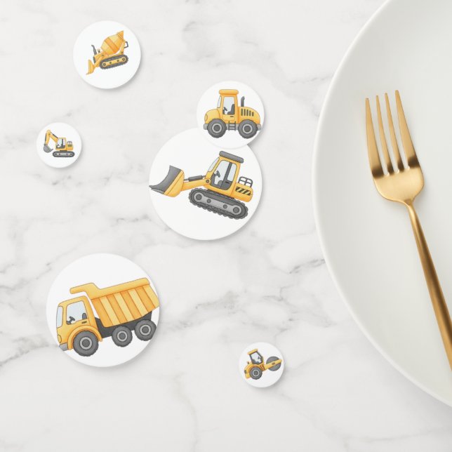 Construction Birthday Table Confetti |Party Decor (Group)