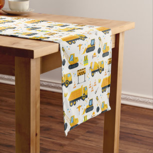 Construction Birthday Table Runner – Yellow Dump