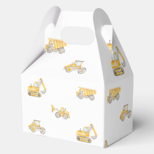 Construction Birthday Yellow Dump Trucks Birthday Favor Boxes