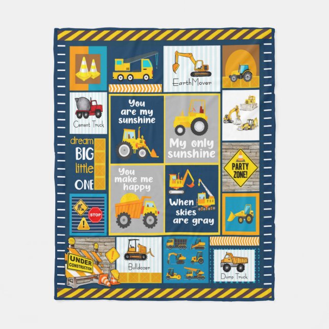 Construction Blanket, Construction Gifts (Front)