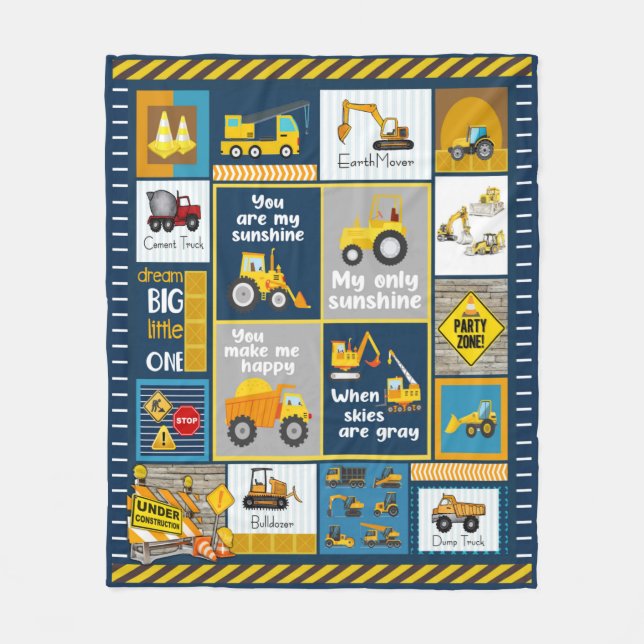 Construction Blanket, Construction Gifts (Front)