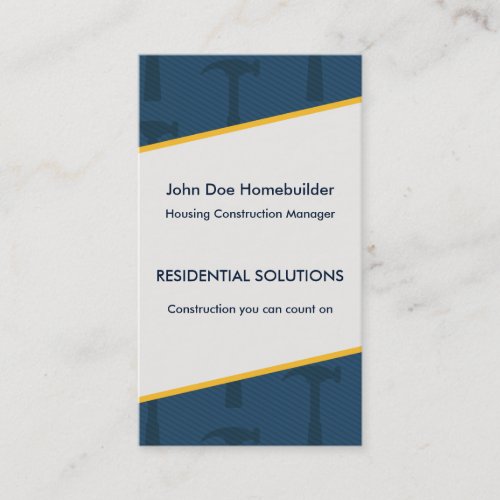 Construction Blues Business Card