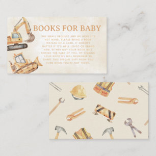 Construction Books For Baby Enclosure Card