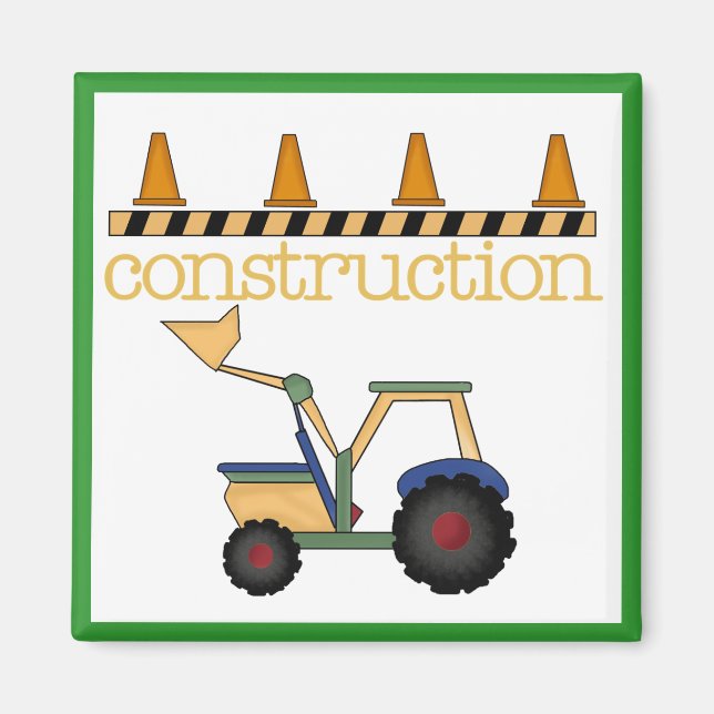 Construction Bucket Loader t-shirts and Gifts Magnet (Front)