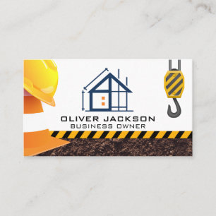 Construction Build   Contractor   Engineer Business Card