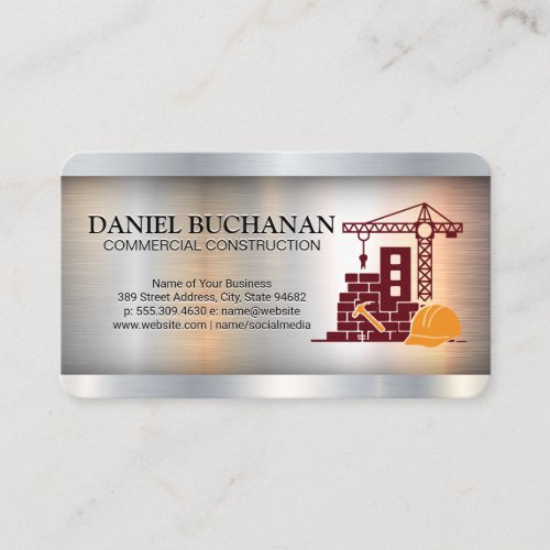 Construction Build | Industrial | Contractor Business Card