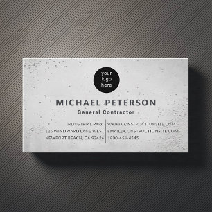 Construction Builder Developer Cement Modern Logo Business Card