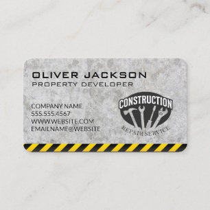 Construction   Builder   General Contractor Business Card