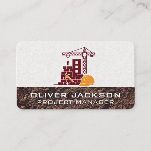 Construction Builder | General Contractor Business Card