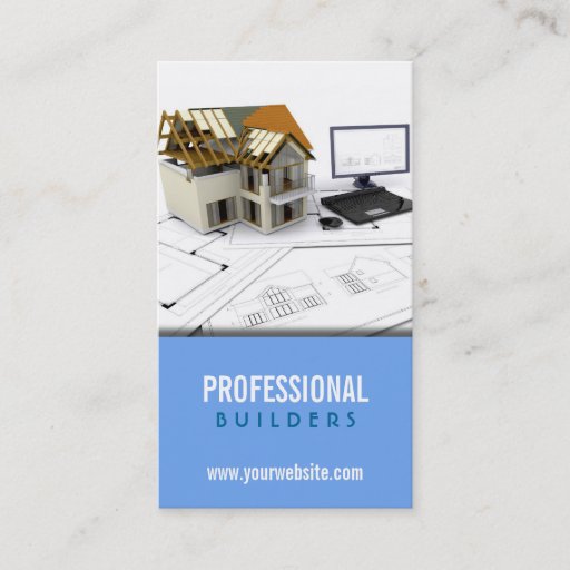 Customizable Construction / Builders Business Card