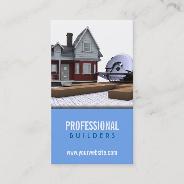 Construction / Builders Business Card (Front)