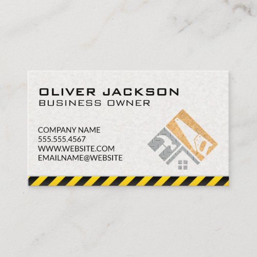 Construction Building  Real Estate Business Card