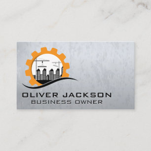 Construction Buildings High Risers Business Card