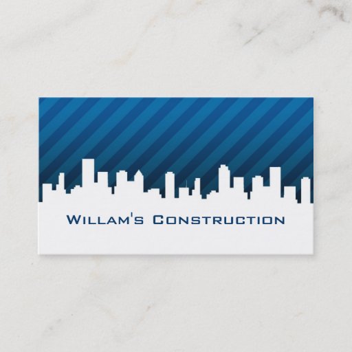 Customizable Construction business card