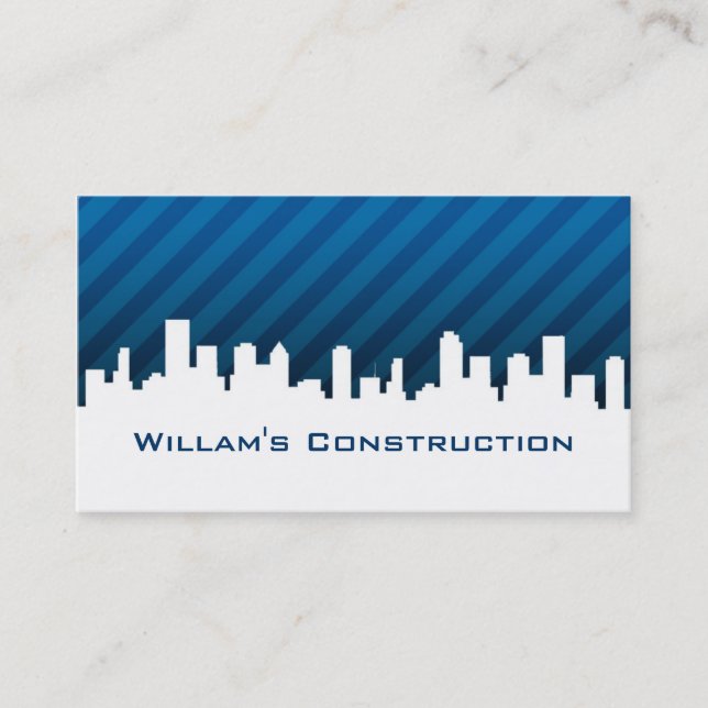 Construction business card (Front)