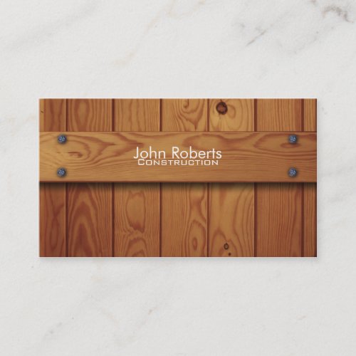 Construction business card