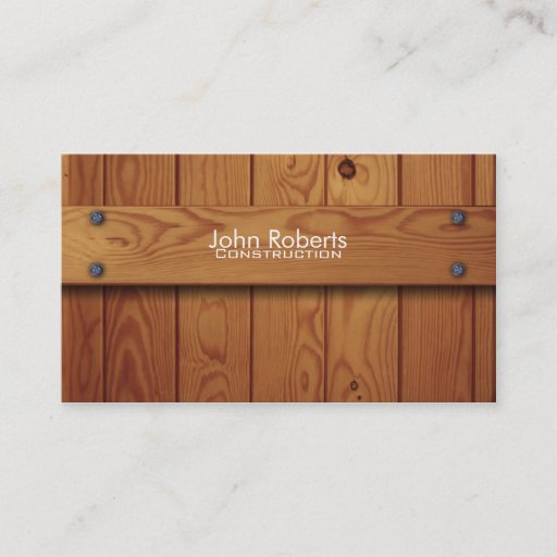 Customizable Construction business card