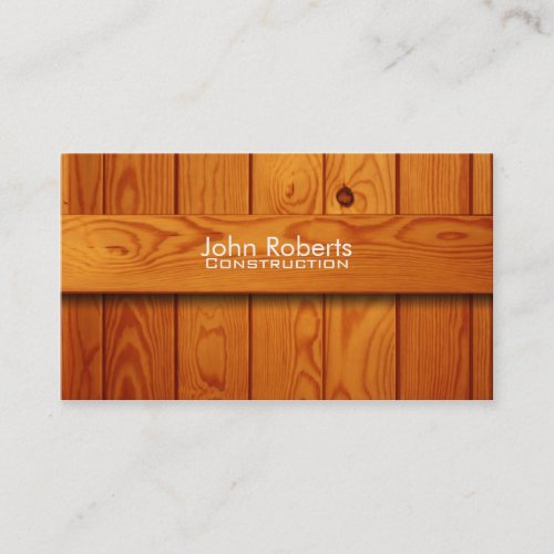 Construction business card