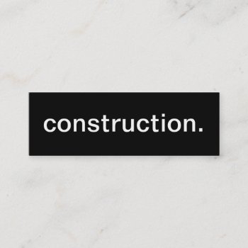 Construction Business Card by HolidayZazzle at Zazzle