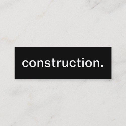 Construction Business Card