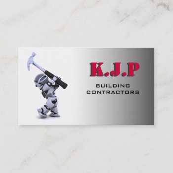 Construction Business Card by Kjpargeter at Zazzle
