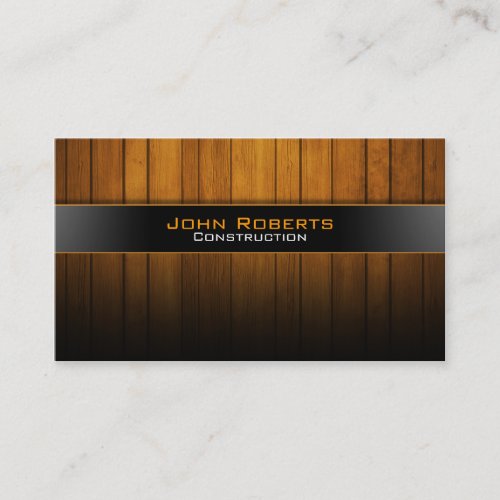 Construction business card