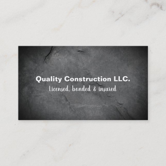 Construction Business Card (Front)