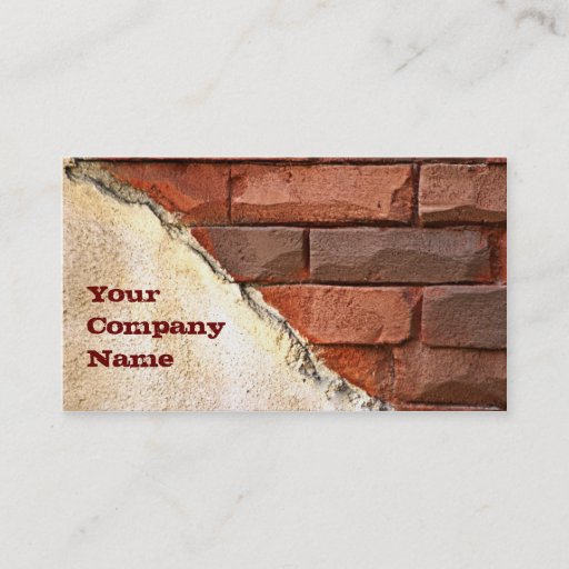 Customizable Construction Business Card