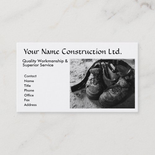 Construction Business Card