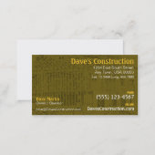 Construction Business Card (Front/Back)