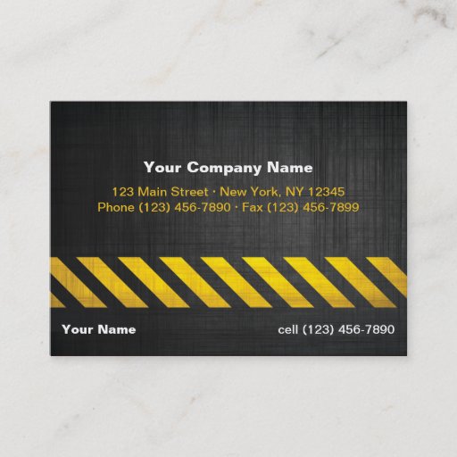 Customizable undefined business cards