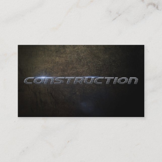 Construction Business Card (Front)
