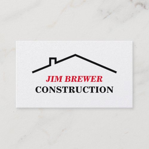 Construction business card template for builders