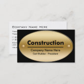 Construction Business Cards (Front/Back)