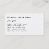 Construction Business Cards (Back)