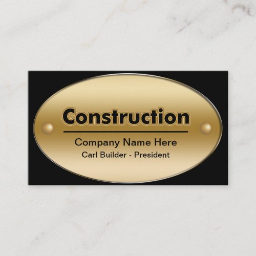 Construction Business Cards