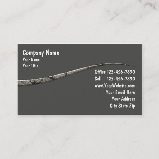 Customizable Construction Business Cards