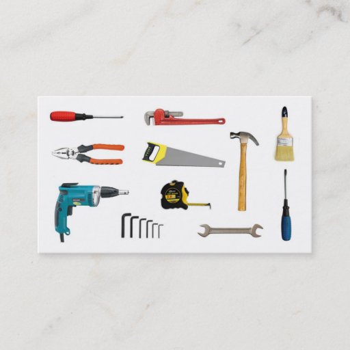 Customizable construction business cards