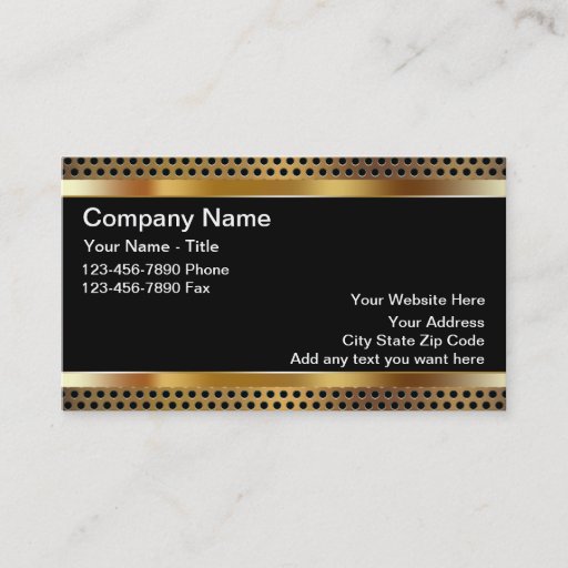 Customizable Construction Business Cards