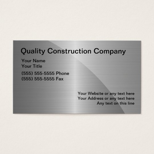 Construction Business Cards