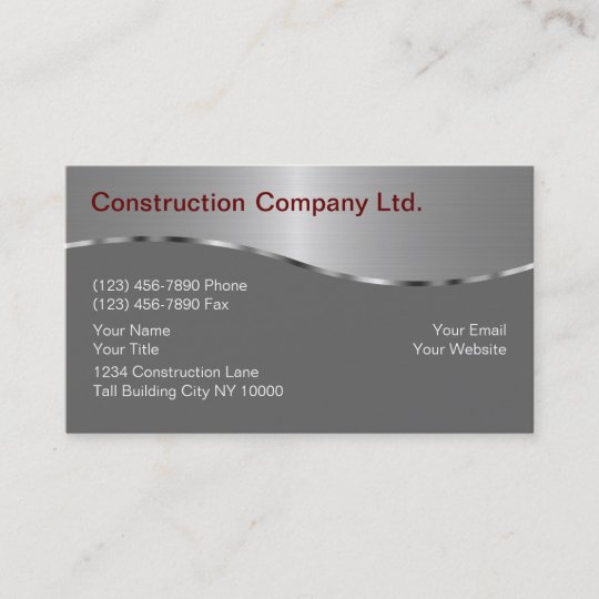 Construction Business Cards