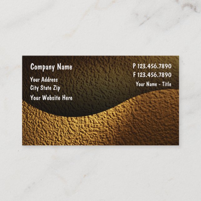 Construction Business Cards (Front)