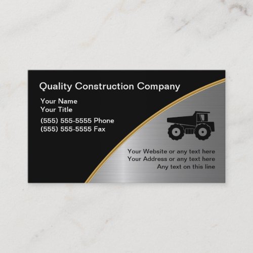 Construction Business Cards