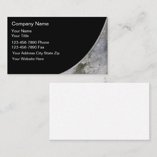 Customizable Construction Business Cards