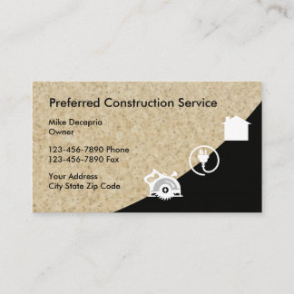 Construction Business Cards