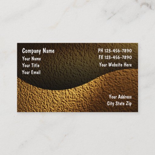 Customizable Construction Business Cards