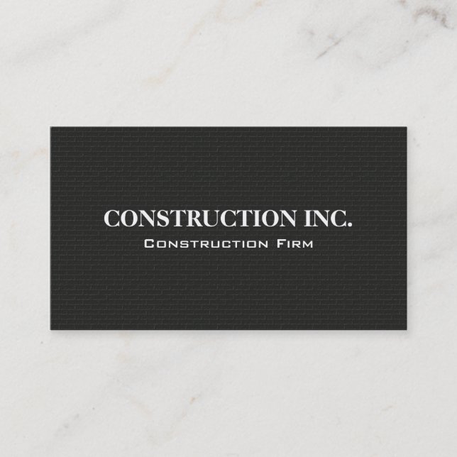 Construction - Business Cards (Front)