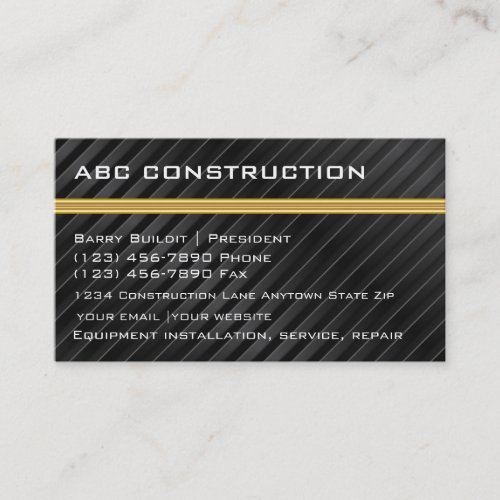 Construction Business Cards
